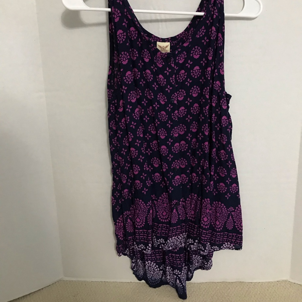 Button up tank top